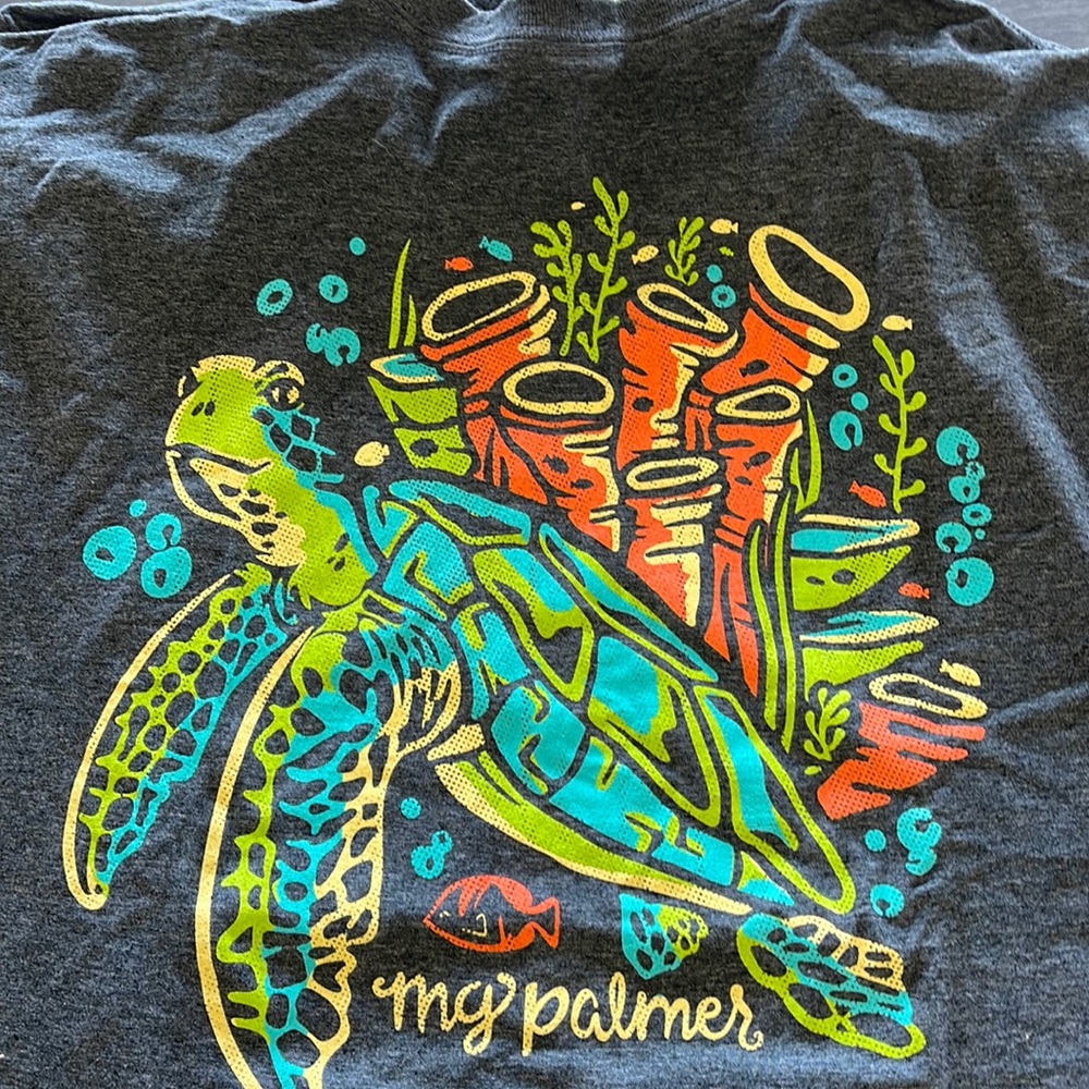 MGPalmer/ Southern Fried Cotton Sea Turtle short sleeve tee NWT